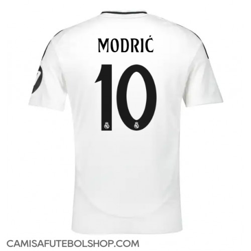 Camisa de time de futebol Real Madrid Luka Modric #10 Replicas 1º Equipamento 2024-25 Manga Curta